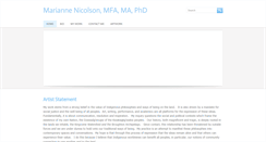 Desktop Screenshot of mariannenicolson.com