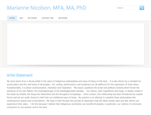 Tablet Screenshot of mariannenicolson.com